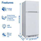13.4 cubic foot off-grid refrigerator dimensions